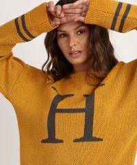 Sueter-de-Trico-Feminino-Harry-Potter-Lufa-Lufa-Decote-Redondo-Amarelo-9955601-Amarelo_4