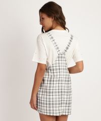 Salopete-Feminina-Estampado-de-Xadrez-com-Ziper-e-Bolsos-Off-White-9816996-Off_White_2