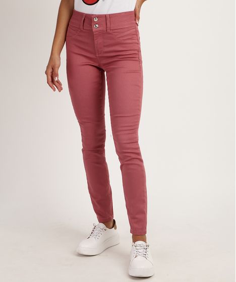 calca jeans rose