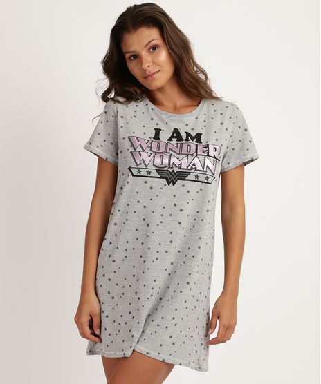 Blusa-Feminina---I-AM-Wonder-Woman--Manga-Curta-Decote-Redondo-Cinza-9928265-Cinza_1