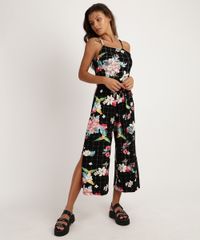 Macacao-Feminino-Pantacourt-Estampado-Floral-Alca-Fina-com-Faixa-para-Amarrar-Preto-9947108-Preto_1