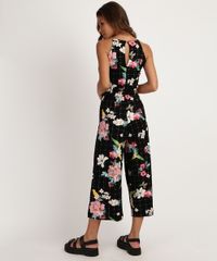 Macacao-Feminino-Pantacourt-Estampado-Floral-Alca-Fina-com-Faixa-para-Amarrar-Preto-9947108-Preto_2