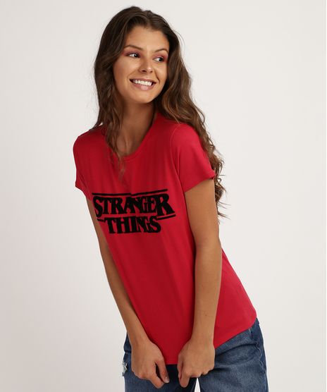 Blusa-Feminina--Stranger-Things--Manga-Curta-Decote-Redondo-Vermelha-9947961-Vermelho_1
