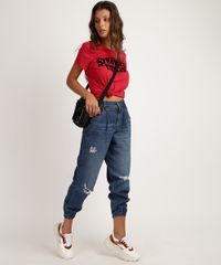 Blusa-Feminina--Stranger-Things--Manga-Curta-Decote-Redondo-Vermelha-9947961-Vermelho_3