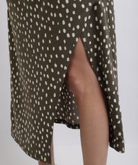 Vestido-Feminino-Midi-Estampado-de-Poa-Transpassado-com-Fenda-Manga-Longa-Marrom-9947115-Marrom_5