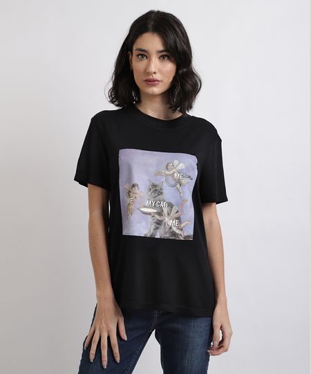 Blusa-Feminina-Gato-e-Anjos-Manga-Curta-Decote-Redondo--Preta-9953061-Preto_1 Blusa-Feminina-Gato-e-Anjos-Manga-Curta-Decote-Redondo--Preta-9953061-Preto_1