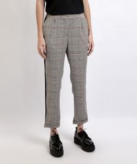 Calca-Feminina-Cropped-Cintura-Media-Estampada-Xadrez-Cinza-9823516-Cinza_1