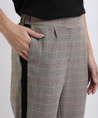 Calca-Feminina-Cropped-Cintura-Media-Estampada-Xadrez-Cinza-9823516-Cinza_4