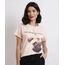 Blusa-Feminina-Cachorro--Distanciamento-Social--Manga-Curta-Decote-Redondo-Rosa-9954315-Rosa_1