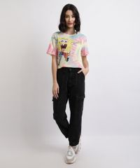 Blusa-Feminina-Tie-Dye-Bob-Esponja-Manga-Curta-Decote-Redondo-Multicor-9955904-Multicor_3