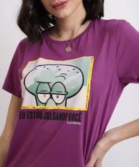 Blusa-Feminina-Lula-Molusco-Bob-Esponja-Manga-Curta-Decote-Redondo-Roxa-9953767-Roxo_4