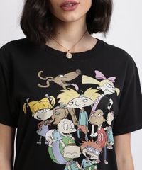 Blusa-Feminina-Rugrats-Os-Anjinhos-Manga-Curta-Decote-Redondo-Preta-9957148-Preto_4