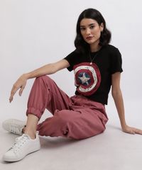 Blusa-Feminina-Capitao-America-Manga-Curta-Decote-Redondo-Preto-9705929-Preto_5 Blusa-Feminina-Capitao-America-Manga-Curta-Decote-Redondo-Preto-9705929-Preto_5