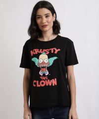 Blusa-Feminina-Palhaco-Krusty-do-Simpsons-Manga-Curta-Decote-Redondo-Preta-9943540-Preto_1