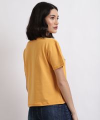 Blusa-Feminina--Breaking-Hearts--Manga-Curta-Decote-Redondo-Amarela-9946935-Amarelo_2