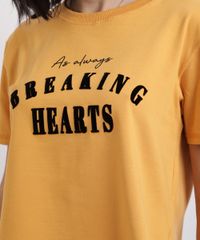 Blusa-Feminina--Breaking-Hearts--Manga-Curta-Decote-Redondo-Amarela-9946935-Amarelo_4