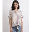 Camisa-Feminina-Listrada-com-Bolso-e-No-Manga-Curta-Branca-9807197-Branco_1