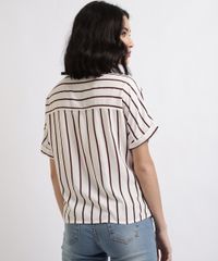 Camisa-Feminina-Listrada-com-Bolso-e-No-Manga-Curta-Branca-9807197-Branco_2