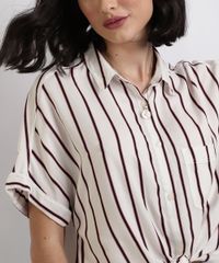 Camisa-Feminina-Listrada-com-Bolso-e-No-Manga-Curta-Branca-9807197-Branco_4