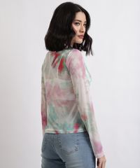 Blusa-Feminina-em-Tule-Estampada-Tie-Dye-Manga-Longa-Gola-Alta-Multicor-9956341-Multicor_2