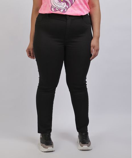 Calca-Jeans-Feminina-Plus-Size-Sawary-Super-Skinny-Cintura-Alta-Preta-9945291-Preto_1