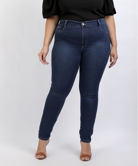 Calca-Jeans-Feminina-Plus-Size-Sawary-Super-Skinny-Cintura-Alta-Azul-Escuro-9949266-Azul_Escuro_1