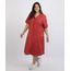 Chemise-Feminina-Plus-Size-Midi-Estampado-Floral-Manga-Curta-Vermelho-9957740-Vermelho_1