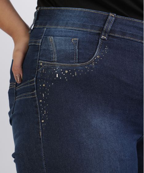 calça jeans cintura alta levanta bumbum