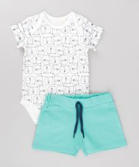 Conjunto-de-Body-Estampado-de-Ursinhos-Off-White---Bermuda-em-Moletom-Verde-8688999-Verde_1