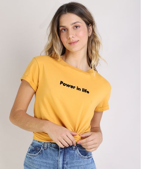 Blusa-Feminina--Power-In-Life--Manga-Curta-Mostarda-9615400-Mostarda_1