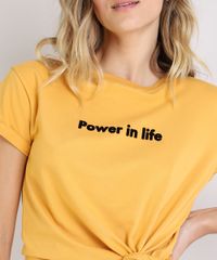 Blusa-Feminina--Power-In-Life--Manga-Curta-Mostarda-9615400-Mostarda_4