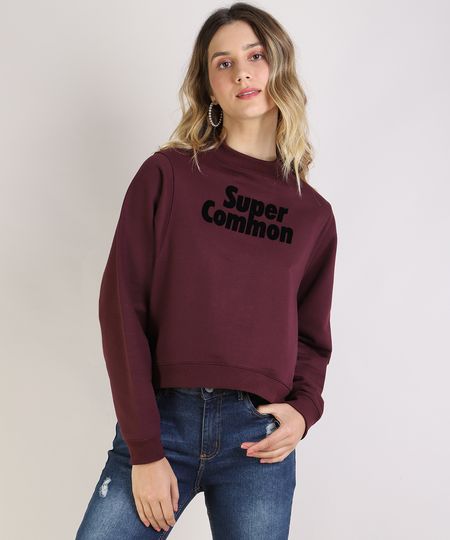 Blusao-Feminino-em-Moletom--Super-Common--Flocado-Gola-Alta-Vinho-9459905-Vinho_1 Blusao-Feminino-em-Moletom--Super-Common--Flocado-Gola-Alta-Vinho-9459905-Vinho_1