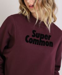 Blusao-Feminino-em-Moletom--Super-Common--Flocado-Gola-Alta-Vinho-9459905-Vinho_4