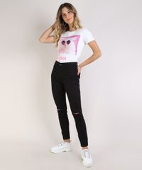 Calca-Jeans-Feminina-Skinny-Cintura-Media-com-Rasgo-no-Joelho-Preta-9955101-Preto_3
