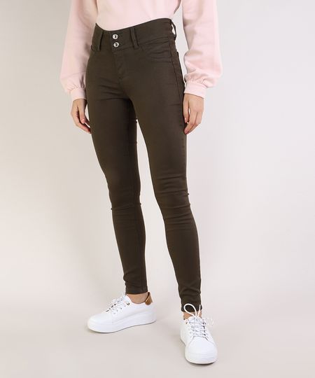 Calca-de-Sarja-Feminina-Super-Skinny-Pull-Up-Cintura-Media-Verde-Escuro-9933560-Verde_Escuro_1 Calca-de-Sarja-Feminina-Super-Skinny-Pull-Up-Cintura-Media-Verde-Escuro-9933560-Verde_Escuro_1