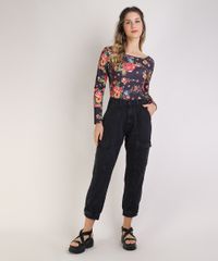 Body-Feminino-Estampado-Floral-Canelado-Manga-Longa-Decote-Redondo-Preto-9947446-Preto_3