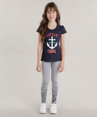 Conjunto-de-Blusa--Little-Jailor-Girl--Azul-Marinho---Calca-Legging-Cinza-Mescla-8692412-Cinza_Mescla_1