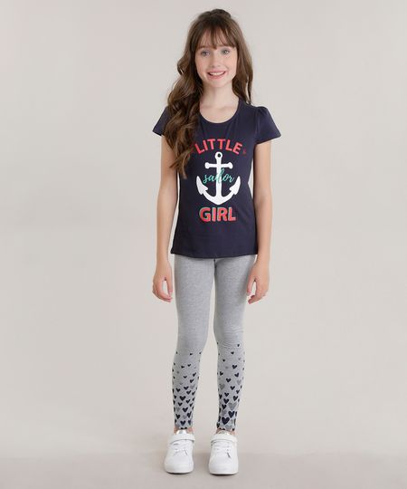 Conjunto-de-Blusa--Little-Jailor-Girl--Azul-Marinho---Calca-Legging-Cinza-Mescla-8692412-Cinza_Mescla_1