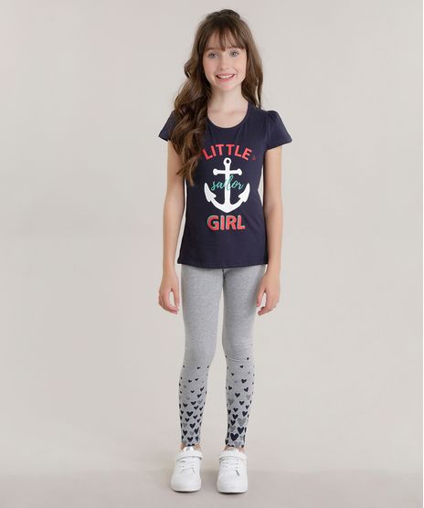 Conjunto-de-Blusa--Little-Jailor-Girl--Azul-Marinho---Calca-Legging-Cinza-Mescla-8692412-Cinza_Mescla_1