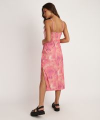 Vestido-Feminino-Midi-Estampado-Tie-Dye-Alcas-Finas-com-Fenda-Rosa-9957214-Rosa_2