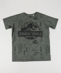 Camiseta-Juvenil-Jurassic-World-Manga-Curta-Verde-9952721-Verde_1