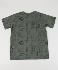 Camiseta-Juvenil-Jurassic-World-Manga-Curta-Verde-9952721-Verde_2