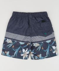 Bermuda-Surf-Infantil-Estampada-Floral-com-Bolso--Multicor-9914711-Multicor_2