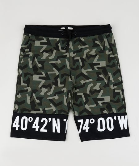 Bermuda-de-Moletom-Juvenil-Estampada-Camuflado-Verde-9946365-Verde_1