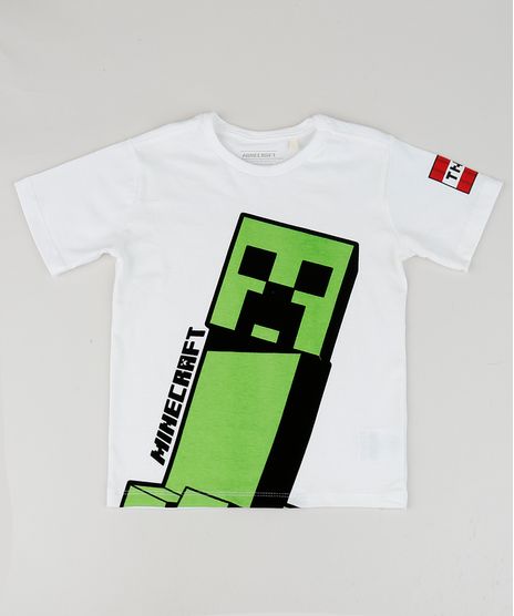 Camiseta-Infantil-Minecraft-Manga-Curta-Branca-9952832-Branco_1