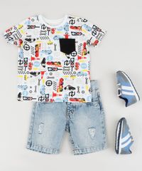 Camiseta-Infantil-Carros-Estampada-com-Bolso-Manga-Curta-Gola-Careca-Branca-9954134-Branco_3