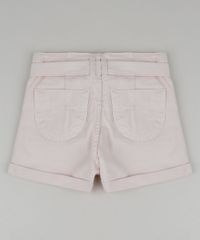 Short-de-Sarja-Juvenil-Clochard-Cintura-Alta-com-Faixa-para-Amarrar--Rosa-9957958-Rosa_2