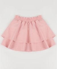Saia-com-Linho-Infantil-Curta-com-Cordao-Rosa-Claro-9944838-Rosa_Claro_2