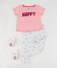 Conjunto-Infantil-de-Blusa--Happy--Manga-Curta-Rosa---Calca-Legging-Estampada-de-Sol-Cinza-Claro-9951595-Cinza_Claro_3