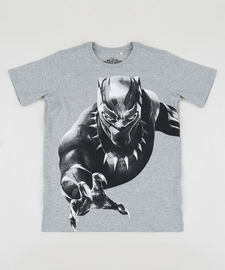 Camiseta-Juvenil-Pantera-Negra-Manga-Curta-Gola-Careca-Cinza-Mescla-9953707-Cinza_Mescla_1